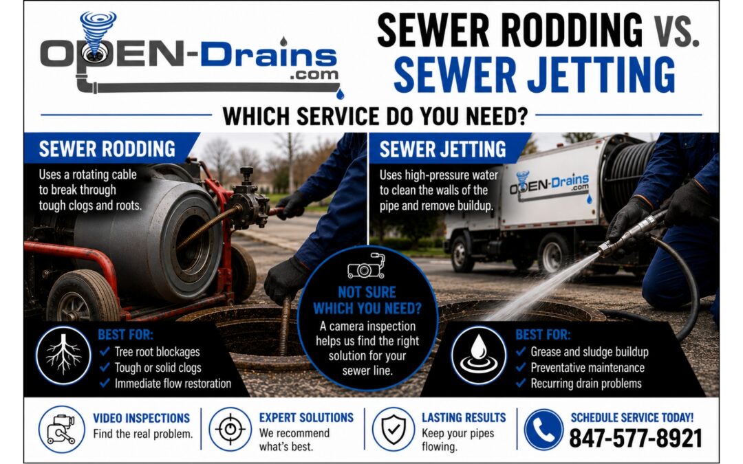 Sewer Rodding vs. Sewer Jetting: Which Service Do You Need?